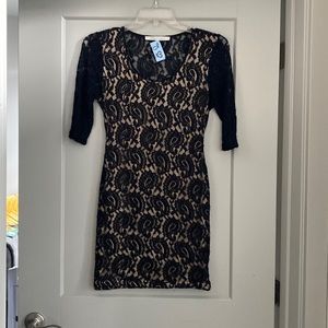 Black Lace Mini Dress